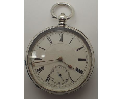 935 silver Swiss keywind pocket watch  CONDITION REPORT: This item is working at lotting up.