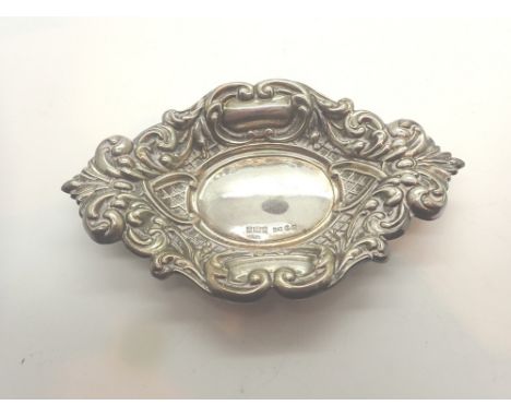 Hallmarked silver trinket dish assay Birmingham 47g