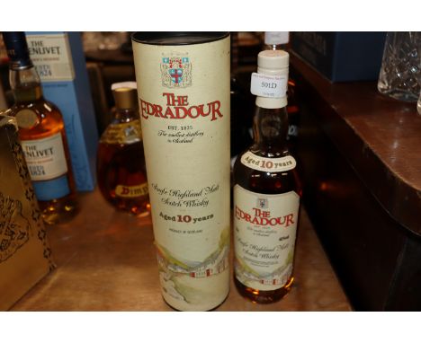 A boxed 70cl bottle of The Edradour Single Highland Malt Scotch Whisky 