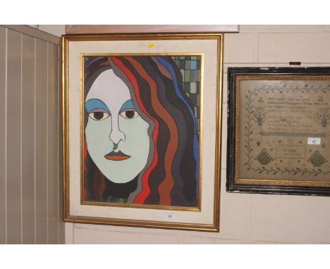 P. Stevenson, oil on canvas portrait study entitled "Mirabel"