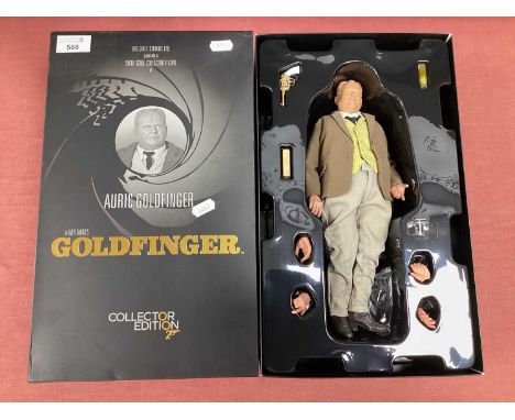 A Big Chief Studios Ltd 1:6th Scale Auric Goldfinger in Ian Fleming's Goldfinger Collector Figure, No. 0206 of 2300, boxed.