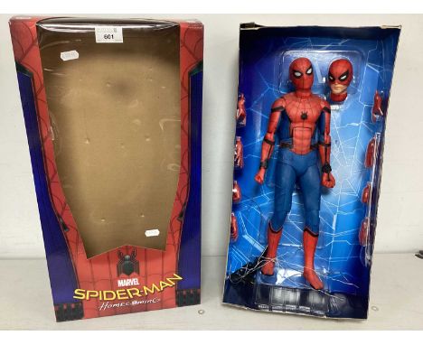 A Neca Marvel Spider-Man Homecoming 1/4 Scale Plastic Action Figure, unchecked for completeness, figure has previously been d