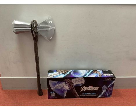 A Hasbro Marvel Avengers End Game Stormbreaker 44" Electronic Axe, instruction booklet present, boxed.