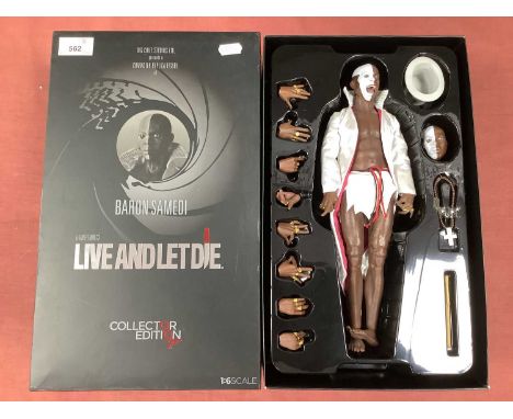 A Big Chief Studios Ltd 1:6th Scale Baron Samedi in Ian Fleming's Live And Let Die Collector Figure, No. 0120 of 1000, missin