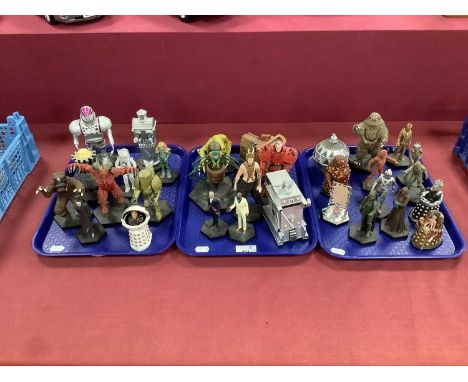 Approximately Thirty Eaglemoss Doctor Who White Metal / Plastic Model Figurines to include K1 Robot, The Beast, King Hydrofla