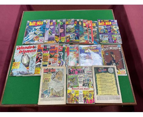 Twenty Four Batman / Wonder Woman Comics by DC. To include Batman #164, #170, #172, #185, #209, #260, #299, Batman 80pg Giant