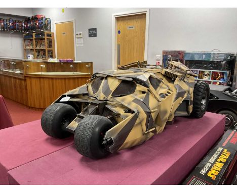 A Hot Toys 1:6 Scale #901900 The Dark Knight Rises - Tumbler Camouflage Version, instruction leaflet present, previously disp
