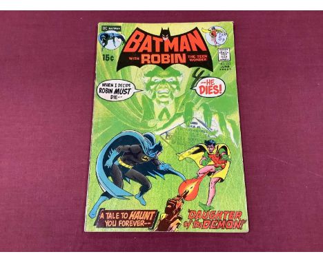 Batman With Robin The Teen Wonder #232, Key Issue First Appereance Of Rha's al Ghul. 15c Copy, DC Comics. Faults Include Ink 