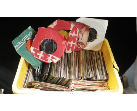 A COLLECTION OF 45RPM RECORDS including, 'Are you Lonesome Tonight' by Elvis Presley 