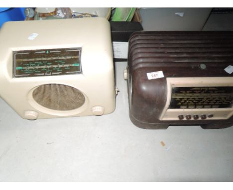 Two vintage radio cases including a DAC90A etc