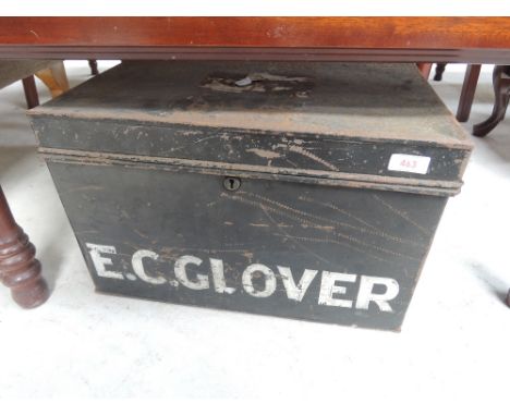 A vintage tin box