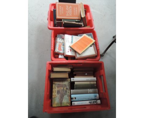 Three crates of books, assorted interest including Folio Society