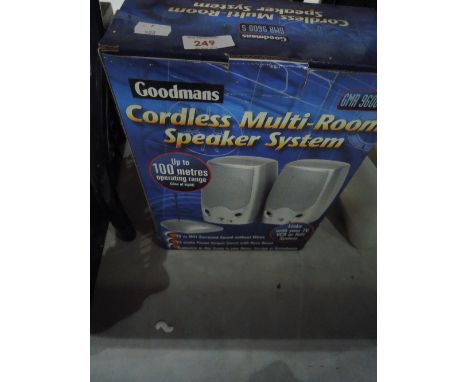 A Goodman Multi room cordless speaker system