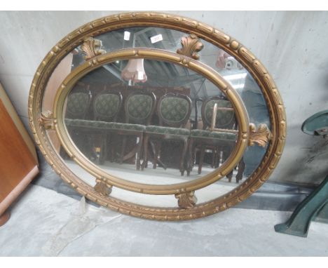 A vintage gilt frame wall mirror