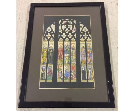 Francis Skeat (1909-2000) watercolour sketch - religious characters. 37 x 24cm. Framed & glazed.
