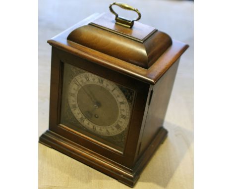 A GOOD QUALITY REPRODUCTION MAHOGANY BRACKET CLOCK