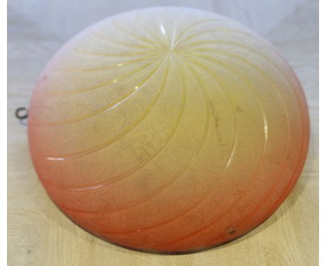 SUN COLOURED GLASS LIGHT SHADE W36CM H17CM