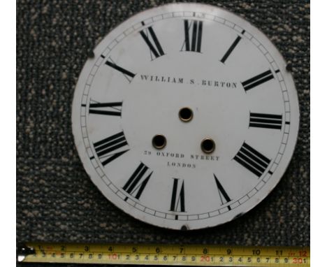 A WILLIAM S BURTON - LONDON CLOCK DIAL