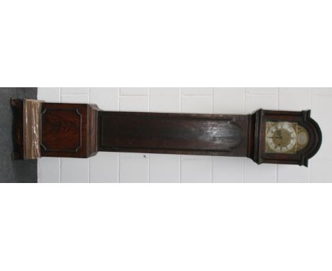 A MAHOGANY 8 DAY LONG CASE CLOCK - JOHN PAINE BRENTFORD