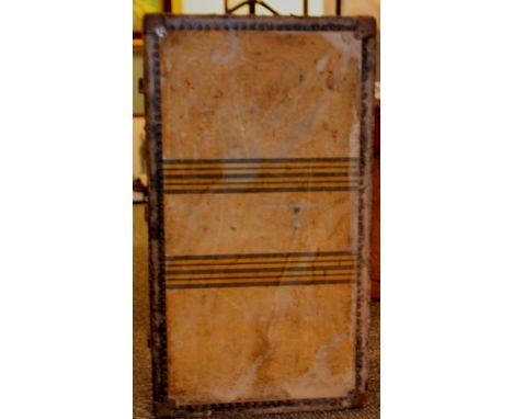 WHATAJOY LONDON FITTED TRAVEL TRUNK W102CM D57CM H38CM 
