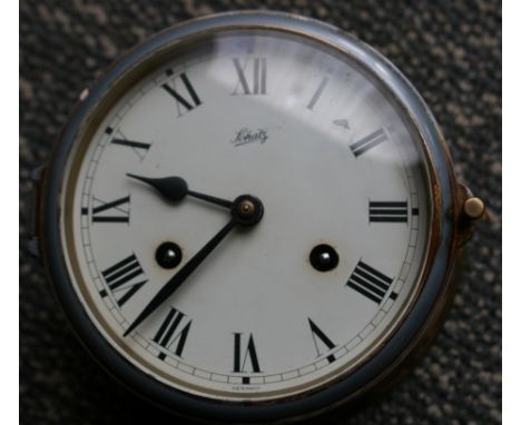 SCHATZ BRASS SHIPS CLOCK DIAMETER 19CM 