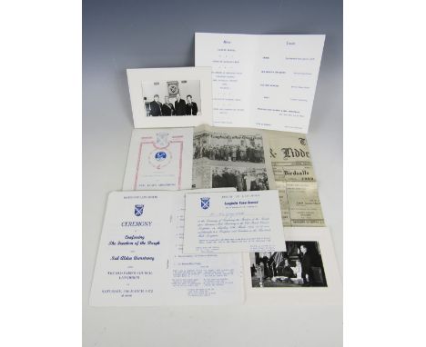 [Autograph] Neil Alden Armstrong (1930-2012) Ephemera pertaining to the Conferment of the Freedom of the Burgh of Langholm up