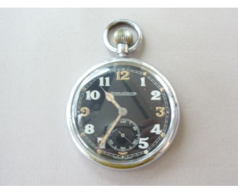 A Jaeger LeCoultre Second World War British Army issue GS/TP pocket watch 