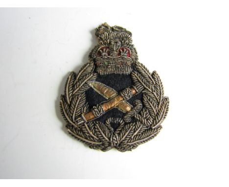 A post 1952 British Army General's bullion embroidered cap badge 