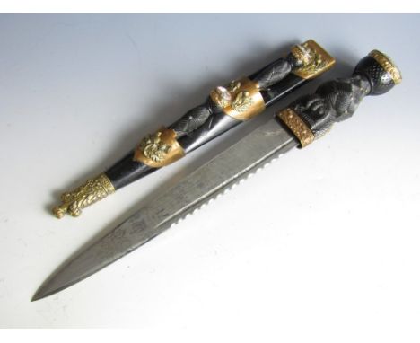 A Victorian 78th Highlanders officer's dirk, retailed by Henry Wilkinson of Pall Mall, London, the pommel inset with a Cairng