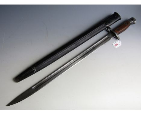 A Pattern 1908 bayonet bearing unit marks of the 9th Highland Light Infantry 