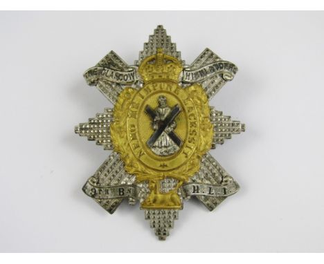 A 9th Battalion Highland Light Infantry officer cap badge 