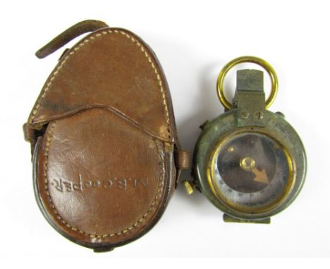 A 1915 British Army prismatic marching compass 