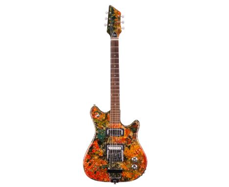Watkins Sitar electric guitar constructed by Keith Smart, Stagg hard case *From the collection of Keith Smart.  Keith worked 