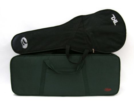 TKL shaped compressed foam guitar case and a Stagg oblong compressed foam guitar case (2)