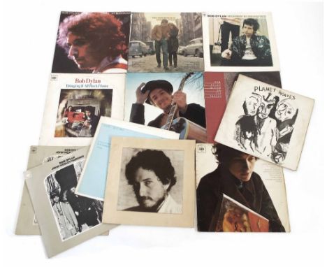 Bob Dylan - eleven vinyl LP records Freewheelin', mono 62193, EX+, Bringing, mono, BPG62515, EX, Nashville Skyline, EX, J.W H