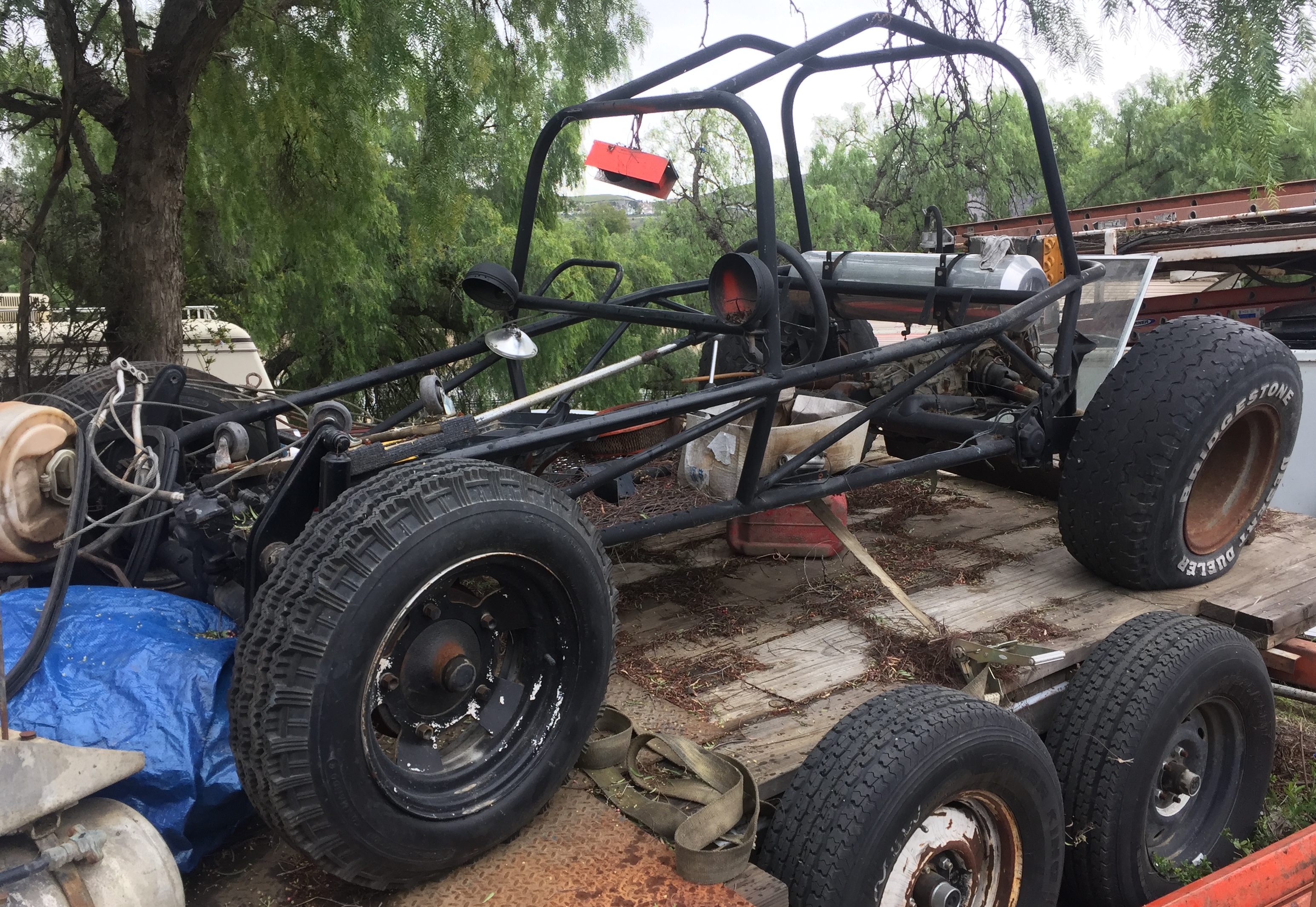 DUNE BUGGY CUSTOM MADE KIT , FRAME AND REAR WHEELS WITH TRANSMISSION