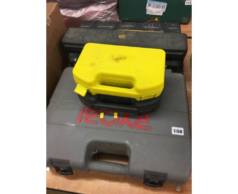 Various tools, Ryobi drill etc.