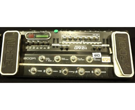 Zoom guitar effects console G9.2TT. Not available for in-house P&amp;P, contact Paul O'Hea at Mailboxes on 01925 659133 