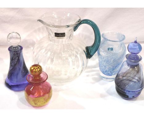 Dartington Crystal water pitcher and further glassware including Caithness. Not available for in-house P&amp;P, contact Paul 