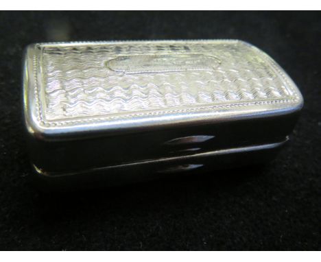 Silver plated snuff box Width 5.5 cm