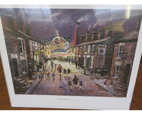 Bernard Mcmullen limited edition print ''The big wheel'' signed in pencil with double blind stamp 