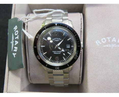 Gents Rotary ocean adventure wristwatch with box &amp; tags