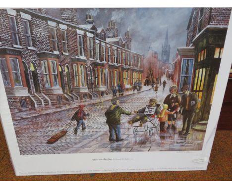 Bernard Mcmullen limited edition print ''Penny for the guy'' signed in pencil with double blind stamp 26/500