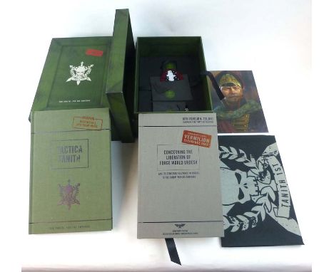 Dan Abnett : The War Master, 2017. Limited Edition, 1621/2500. Signed by Abnett. Special Edition "Munitorum supply crate cont