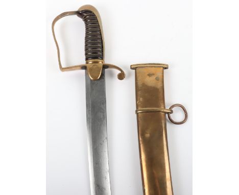 Unusual 1796 Pattern Light Cavalry Troopers Sword, regulation blade cut with a single fuller and deeply stamped on the back e