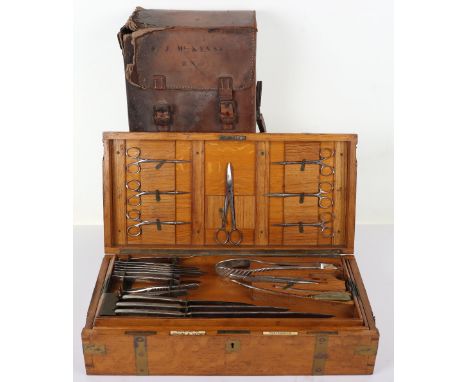 WW1 Royal Navy Surgeons Kit Belonging to Surgeon Commander Francis John Louis Philip McKenna Royal Navy, Who Was Serving on H