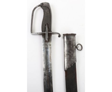 1788 Pattern Light Cavalry Troopers Sword, regulation blade etched GILL’s Warranted at forte, regulation iron stirrup hilt, g