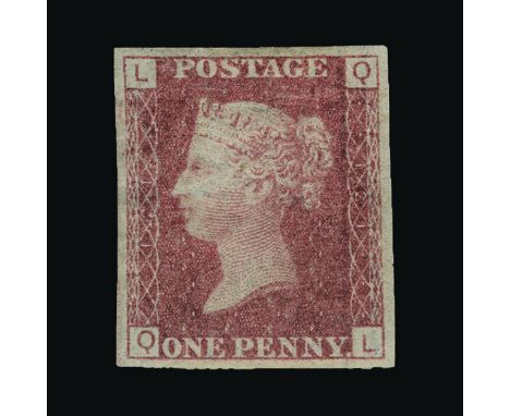 Great Britain - QV (line engraved) : (SG DP72) 1870-71 DR. PERKINS PAPER TRIAL 1d rose-red plate 121, QL, IMPERF, small thin,