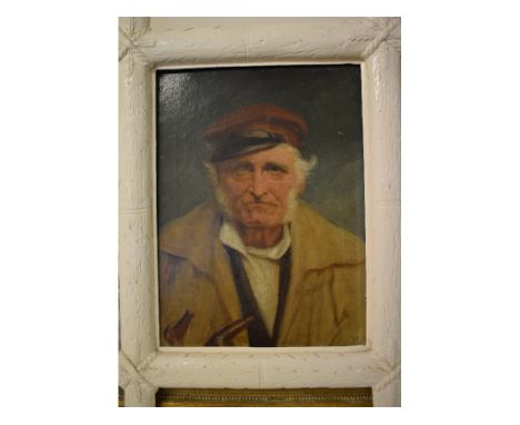 English school, a bust portrait of an elderly sailor, oil on canvas, monogrammed (W A?) and dated 1875, 39 x 29 cm, other pic