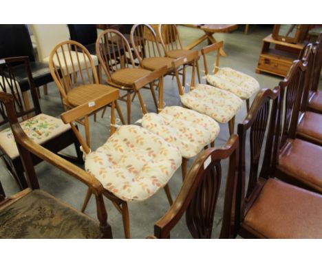 Set of 4 light Ercol chairs